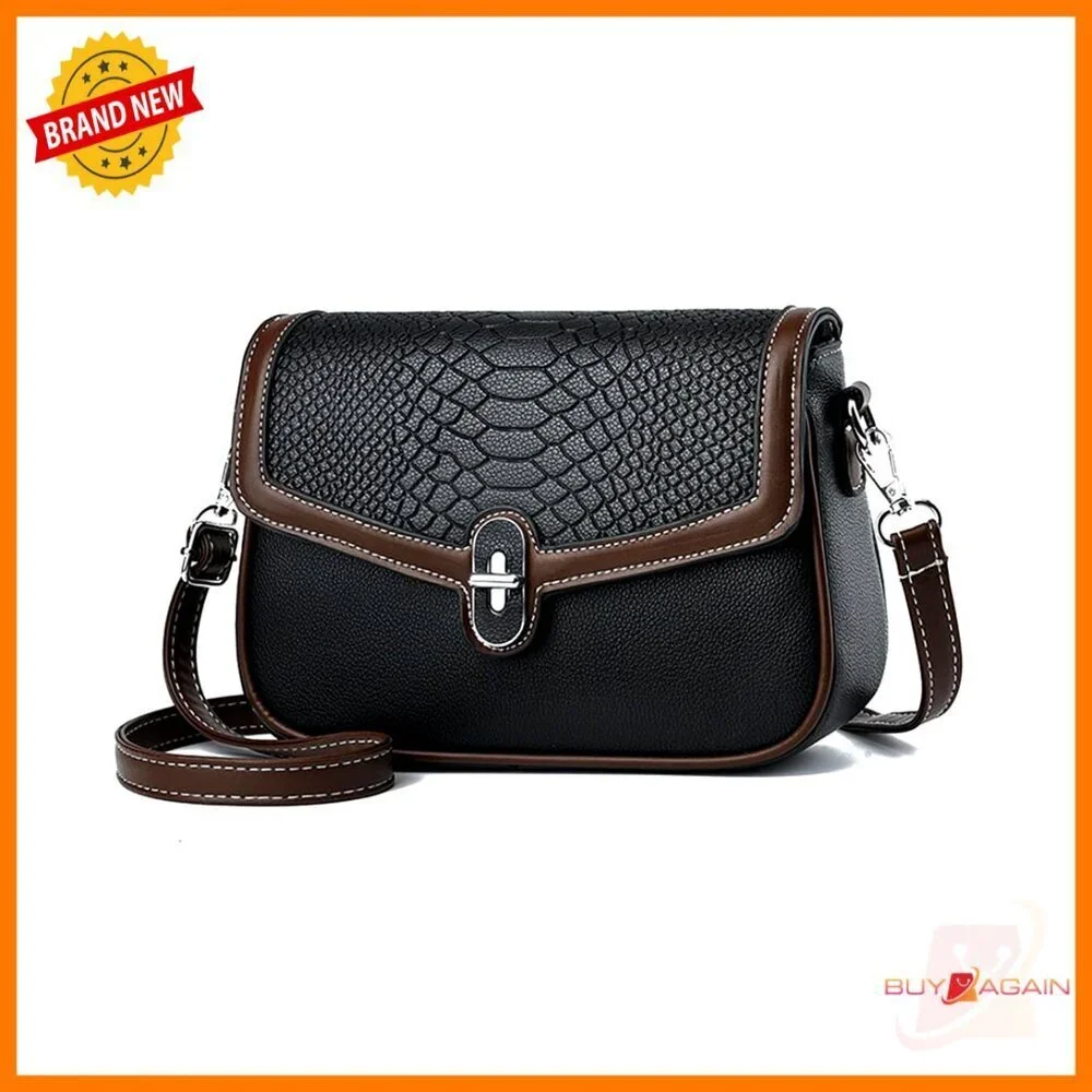 Mini Crossbody Bag PU Leather Shoulder Purse Multiple Pockets
